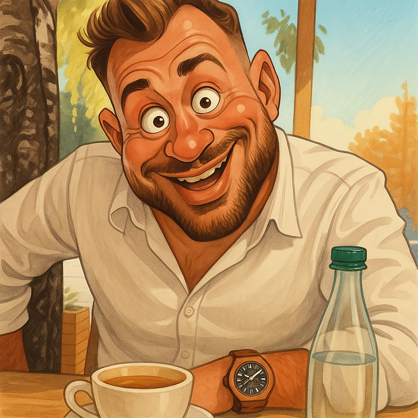 Professional portrait caricature result